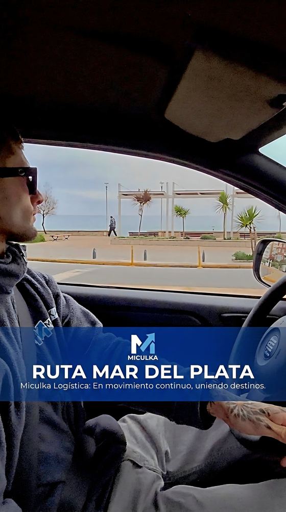 Chofer de Miculka Logística en ruta hacia Mar del Plata